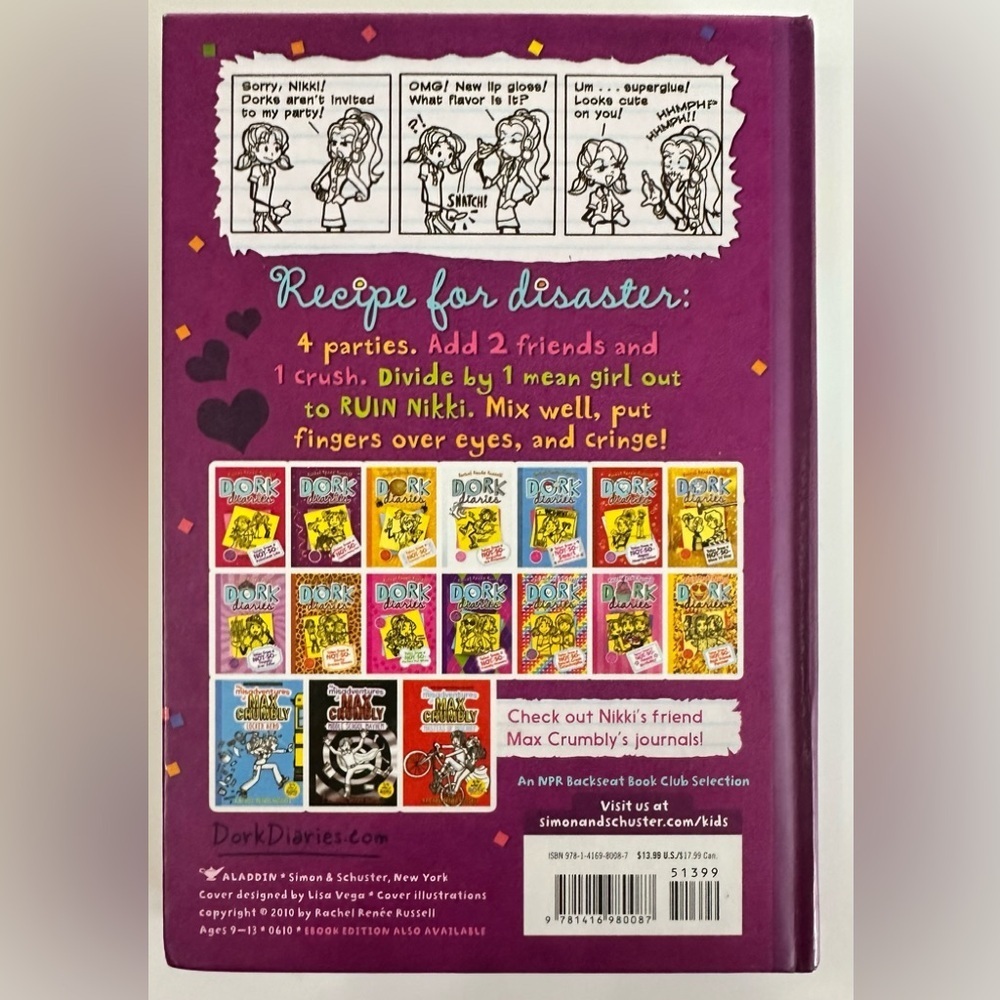 📚 Dork Diaries: Tales from a Not-So-Popular Party Girl by Rachel Renée Russell - Picture 2 of 3